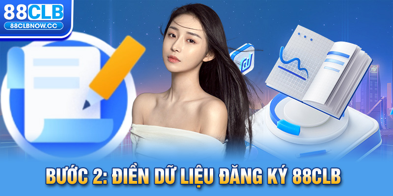 Bước 2: Điền dữ liệu đăng ký 88CLB